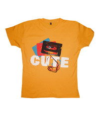 Ladies Mixtape Tee Gold