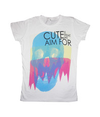 Ladies Skull Tee White