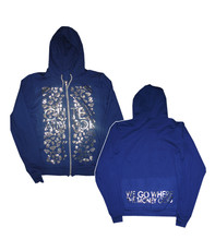 Make Money Ladies Full Zip Hoody Blue