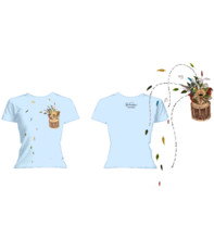 | Jungle Drum Womens Blue T- Shirt