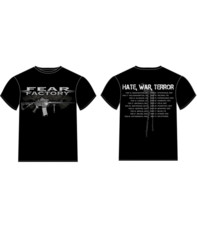 Hate War Terror T-Shirt Black