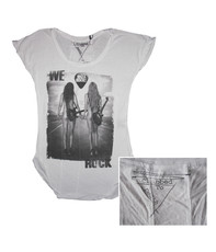 Ladies White Girls On Way T-Shirt By Religion