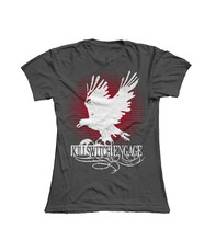 Charcoal Birds Skinny T-Shirt