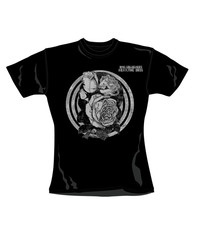 Ladies Rose Black T-Shirt