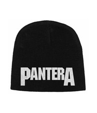 Pantera Logo Discharge Print Beanie Hat