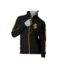Dollar Track Top (Black)