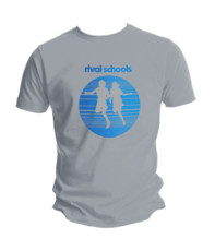 Boy and Girl Blue Logo Grey T-Shirt