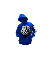 Lions Head Hoody Full Zip Royal Blue