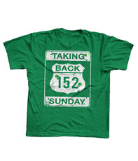 Road Sign Skinny T-Shirt Green