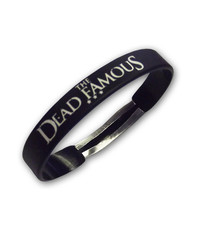 Navy Silicone Wristband with Metal Clip