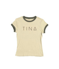 Logo Beige/Brown Ladies T-Shirt