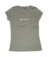 Logo Khaki Ladies T-Shirt