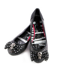 Glitter Skull Flattie