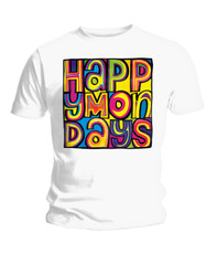 Happy Mondays White Logo T-Shirt