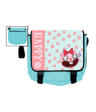 Blue Giggles Messenger Bag