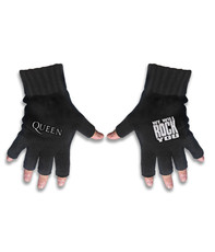 Logo & We Will Rock You Fingerless Gloves 