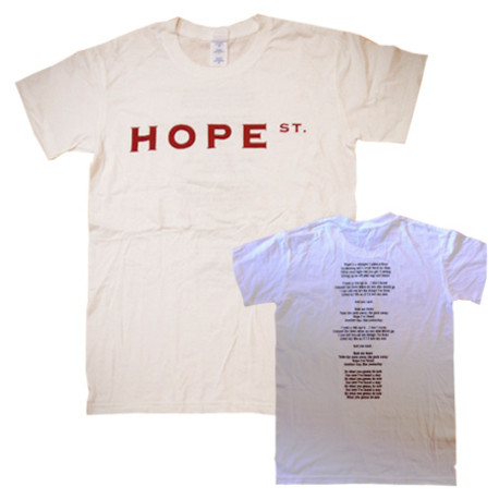 White Ladies Hope St Tee With Lyrics