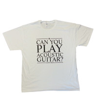 Mens Acoustic White T-Shirt