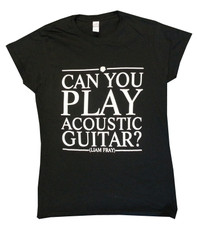 Ladies Acoustic Black T-Shirt