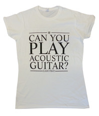 Ladies Acoustic White T-Shirt