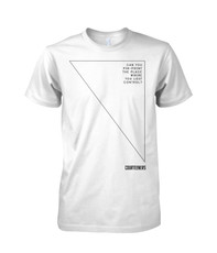 Mens Pinpoint Graphic White T-Shirt