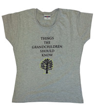 Ladies Grey Grandchildren Ladies T-Shirt