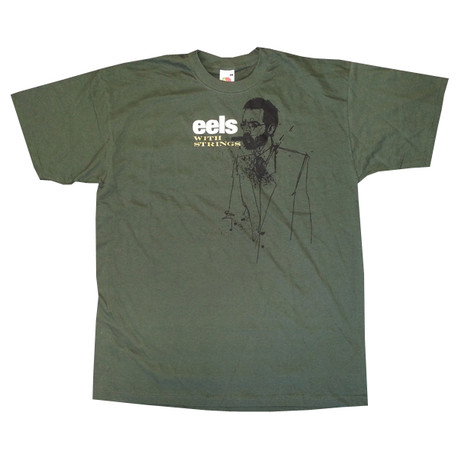 Mens Light Green With Strings T-Shirt
