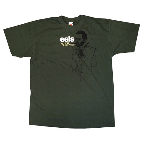 Mens With Strings Dark Green T-Shirt