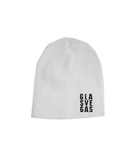 White Logo Beanie