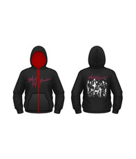 Men's Ink Varsity Hooded Sweat (With Zip)