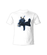 Mens Kicking White T-shirt